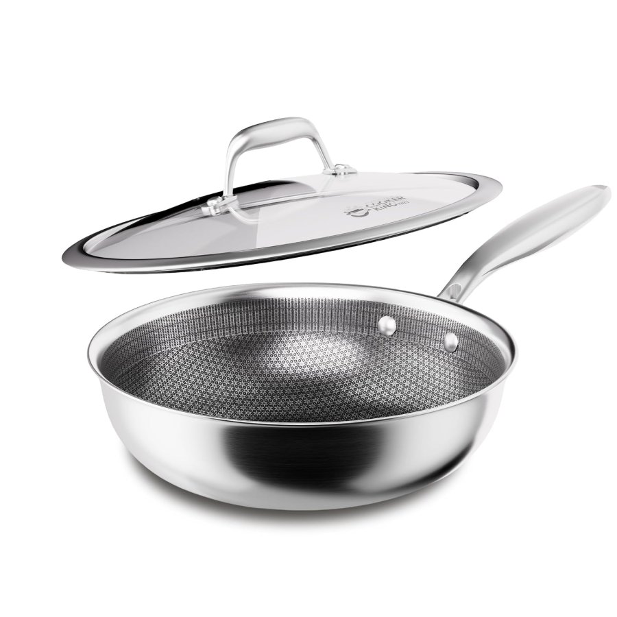 COOKER KING 10-Inch Hybrid Stainless Steel Wok