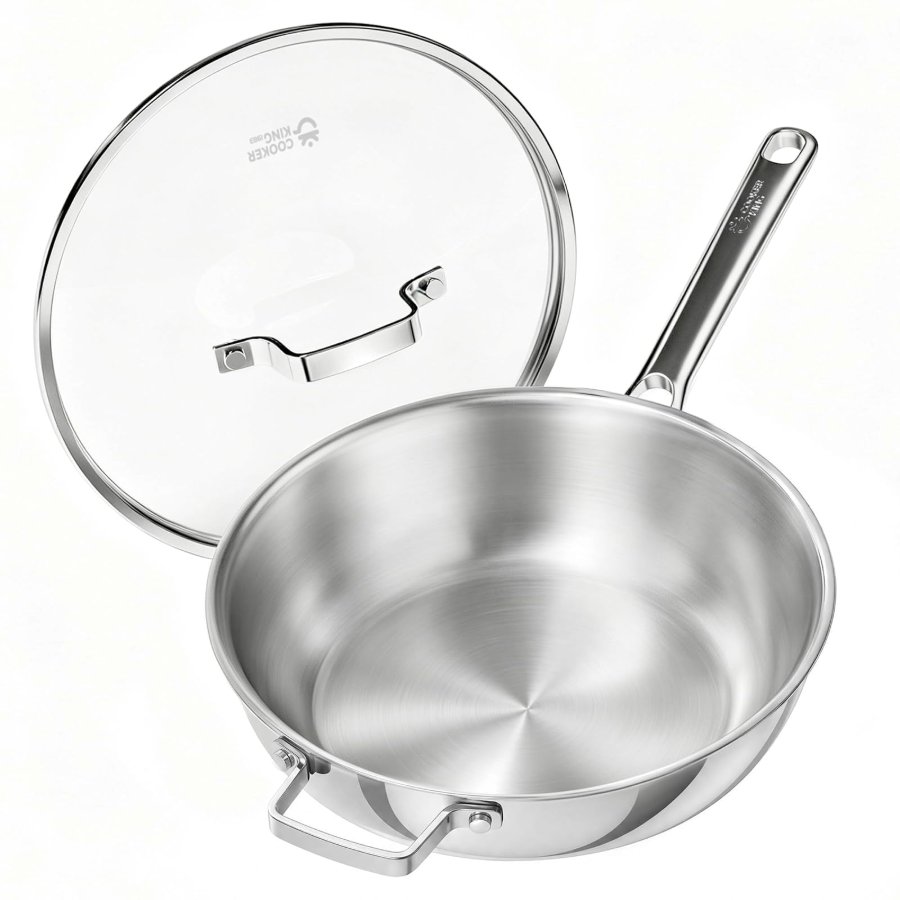 COOKER KING 12" Stainless Steel Wok