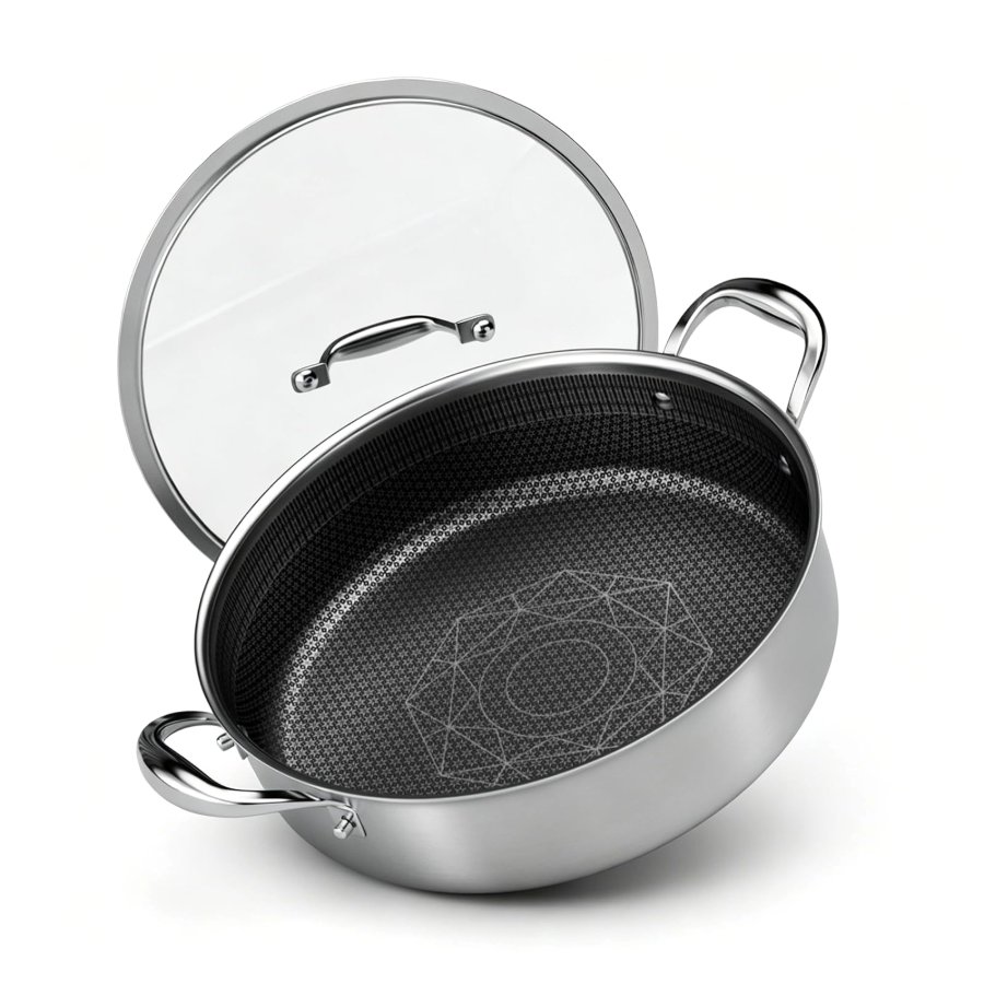 COOKER KING 5QT Stainless Steel Saute Pan